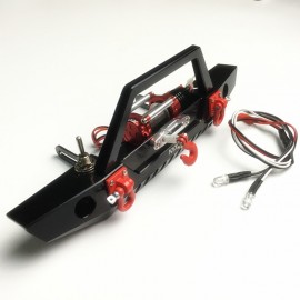 1/10 Front Bumper With LED's and Shackles For Crawler